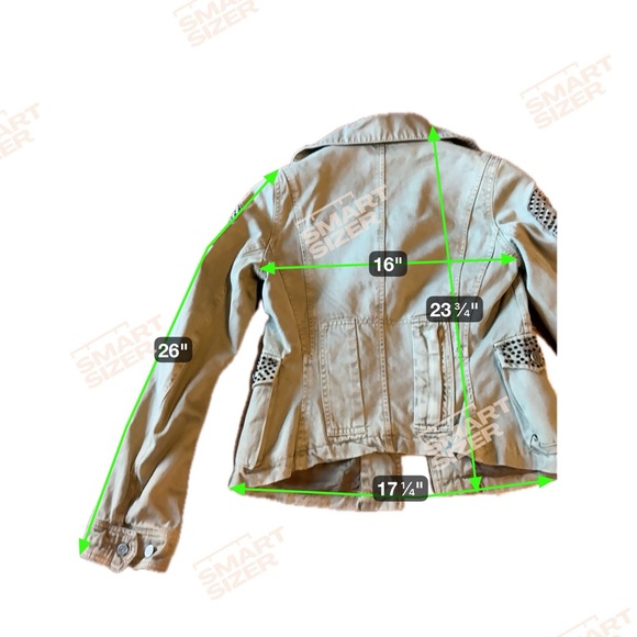 Taverniti So Jeans Olive Jacket with Unique Details - Picture 12 of 12